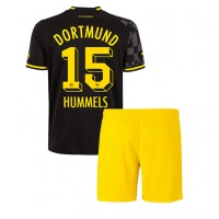 Fotbalové Dres Borussia Dortmund Mats Hummels #15 Dětské Venkovní 2022-23 Krátký Rukáv (+ trenýrky)